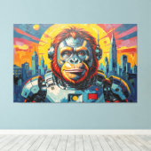 TOILE ORANG-OUTAN DE L'ESPACE -6 (Insitu (Plancher de Bois))