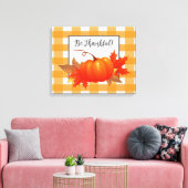 Toile Orange Buffalo, Citrouille De Thanksgiving, Plaid (Insitu(Salon))