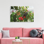 TOILE ORANGE BUTTERFLY (Insitu(Salon))