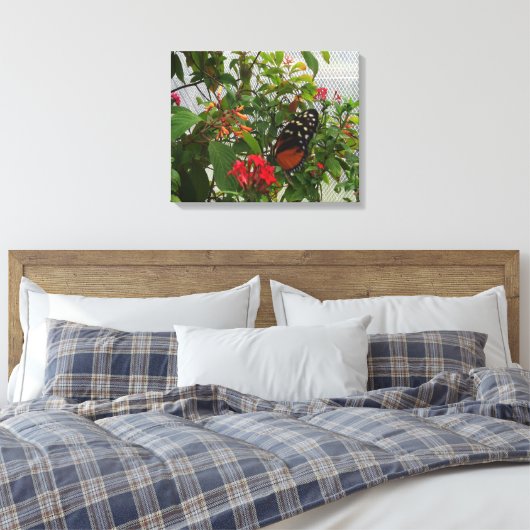 TOILE ORANGE BUTTERFLY (Insitu(Chambre))