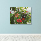 TOILE ORANGE BUTTERFLY (Insitu (Plancher de Bois))