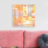 Toile Orange Crush Aquarelle Abstraite (Insitu(Salon))