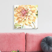 Toile Orange Dahlia (Insitu(Salon))