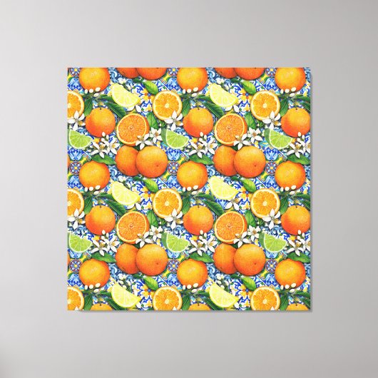 Toile Orange et citrons (Recto)