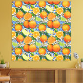 Toile Orange et citrons (Insitu(Salon))