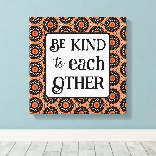 Toile Orange et noir BE (Insitu (Plancher de Bois))