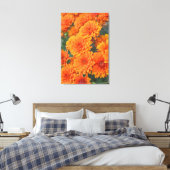Toile Orange Garden Flowers Mums Autumn Art (Insitu(Chambre))