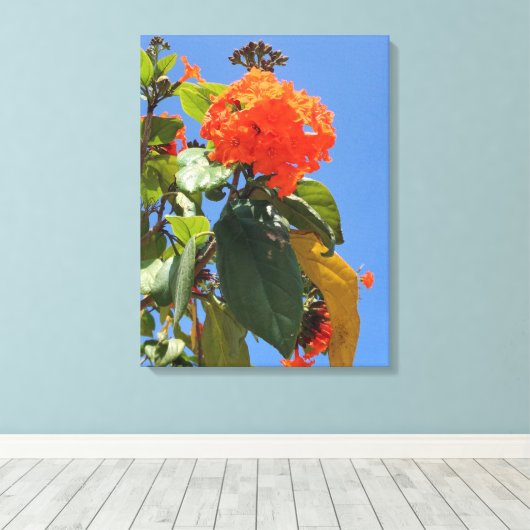 Toile Orange Geiger Tree (Insitu (Plancher de Bois))