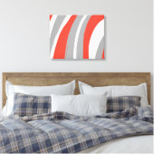 Toile Orange gras et gris Abstrait (Insitu(Chambre))