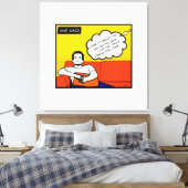 Toile orange jaune bleu miel Do Rugged Geek Comics (Insitu(Chambre))
