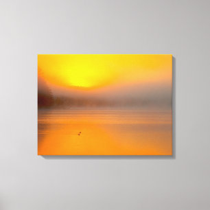 Toile Orange Ombre Sunrise Fall Colours Nature Photo