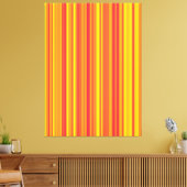 Toile Orange rouge jaune rayures (Insitu(Salon))