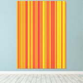Toile Orange rouge jaune rayures (Insitu (Plancher de Bois))