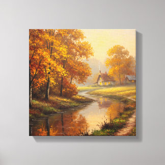 Toile Orange Springs Campagne Canvas Imprimer
