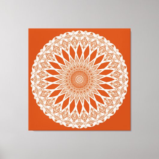 Toile Orange Squirrel Tristyns Mandala (Recto)