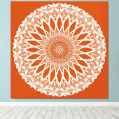 Toile Orange Squirrel Tristyns Mandala (Insitu (Plancher de Bois))