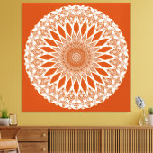 Toile Orange Squirrel Tristyns Mandala (Insitu(Salon))