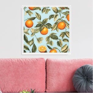 Toile orange vintage