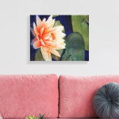 TOILE ORANGE WATER LILY WRAPEING CANVAS (Insitu(Salon))