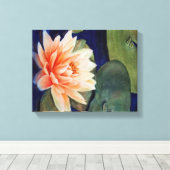 TOILE ORANGE WATER LILY WRAPEING CANVAS (Insitu (Plancher de Bois))
