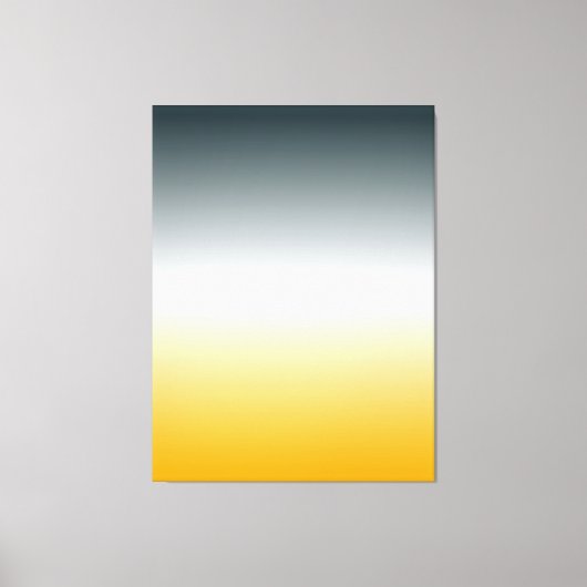 Toile ORANGE WHITE BLUEGREEN Gradient original Canvas L (Recto)