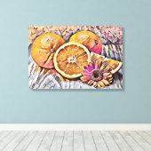 Toile Oranges (Insitu (Plancher de Bois))