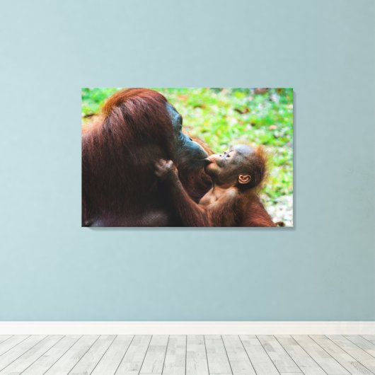 Toile Orangutan (Insitu (Plancher de Bois))