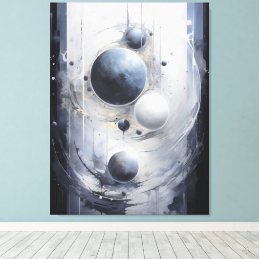 Toile Orbite surréelle (Insitu (Plancher de Bois))