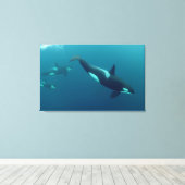 Toile Orca "Killer Whale" (Insitu (Plancher de Bois))