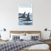 Toile Orca Whales #1 - Victoria, C.-B. Canada (Insitu(Chambre))