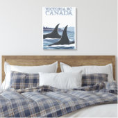 Toile Orca Whales #1 - Victoria, C.-B. Canada (Insitu(Chambre))