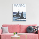 Toile Orca Whales #1 - Victoria, C.-B. Canada (Insitu(Salon))