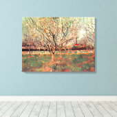 Toile Orchard en Fleur, Plum Trees par Vincent van Gogh (Insitu (Plancher de Bois))