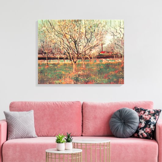 Toile Orchard en Fleur, Plum Trees par Vincent van Gogh (Insitu(Salon))