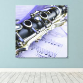 Toile Orchestre de musique Clarinet Sheet (Insitu (Plancher de Bois))
