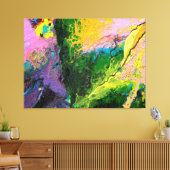 Toile "Orchid in blooms #1", abstract, psychedelic (Insitu(Salon))