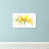 Toile Orchidée à papillon jaune sous le soleil (Insitu (Plancher de Bois))
