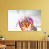 Toile Orchidée blanche avec violet et jaune (Insitu(Salon))