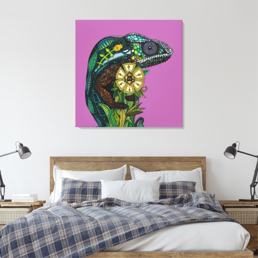 Toile orchidée caméléon (Insitu(Chambre))