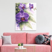 Toile Orchidée pourpre botanique (Insitu(Salon))