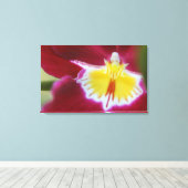 Toile Orchidée rouge et jaune (Insitu (Plancher de Bois))