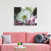 Toile Orchidées blanches et violettes (Insitu(Salon))