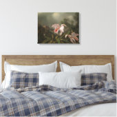 Toile Orchidées de la jungle et colibris (Insitu(Chambre))
