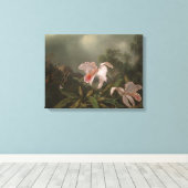 Toile Orchidées de la jungle et colibris (Insitu (Plancher de Bois))