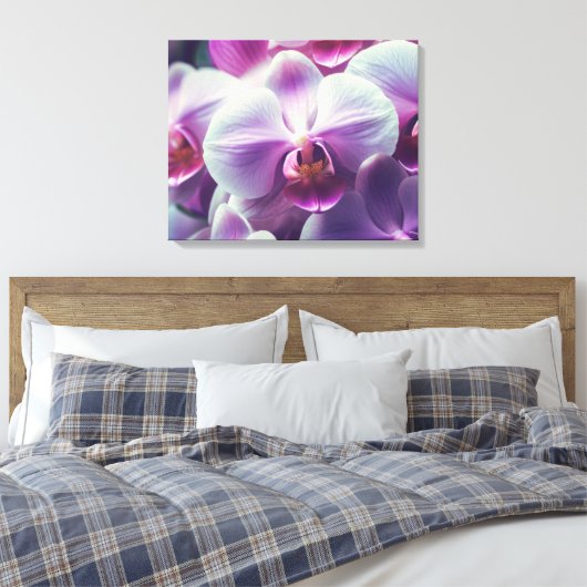 Toile Orchidées Design Moderne (Insitu(Chambre))