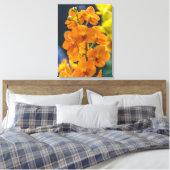 Toile Orchidées orangées en gros plan (Insitu(Chambre))
