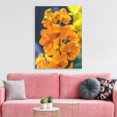Toile Orchidées orangées en gros plan (Insitu(Salon))