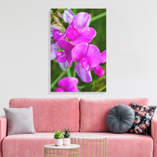 Toile Orchidées pourpres (Insitu(Salon))