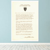 Toile Ordre du jour de Dwight D. Eisenhower (1944) (Insitu (Plancher de Bois))