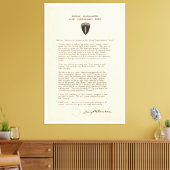 Toile Ordre du jour de Dwight D. Eisenhower (1944) (Insitu(Salon))